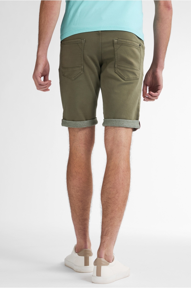 JACKSON GEKLEURDE DENIM SHORT M ROS SHO005 6134 Dusty army